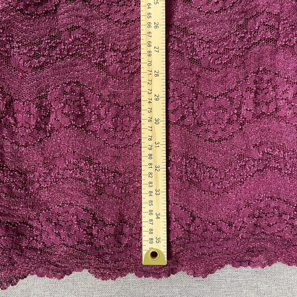 Vintage 90s Filigree Ltd Collection Burgundy Lace Overlay Dress Formal Wedding - Picture 10 of 10